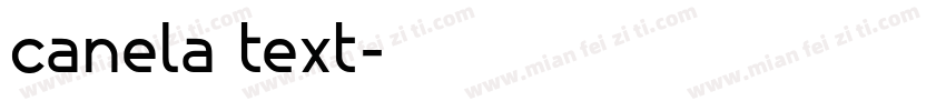 canela text字体转换
